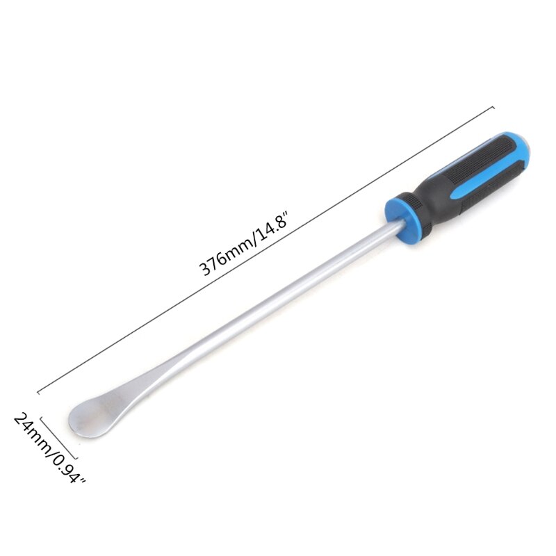 N0HB Stainless Steel Pry Bar Heavy Duty Pry Bar with Thicker Strike Black &amp; Blue Anti-rust Crowbar Effortless Hand Tool