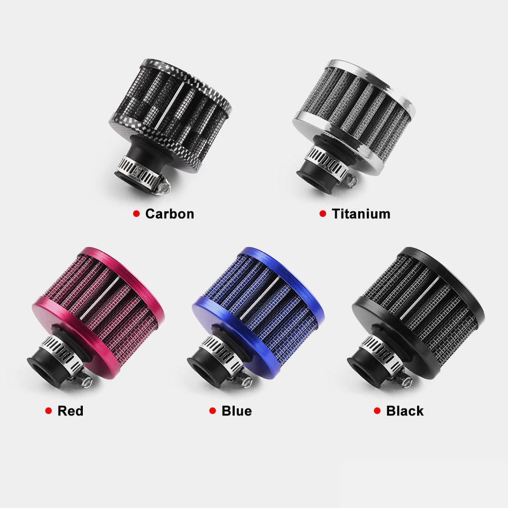 BAFIRE 12mm Universal Car & Motorcycle Carbon Air Filter Car Cold Air Intake Crank Case Turbo Vent Breather Filter Air Filters