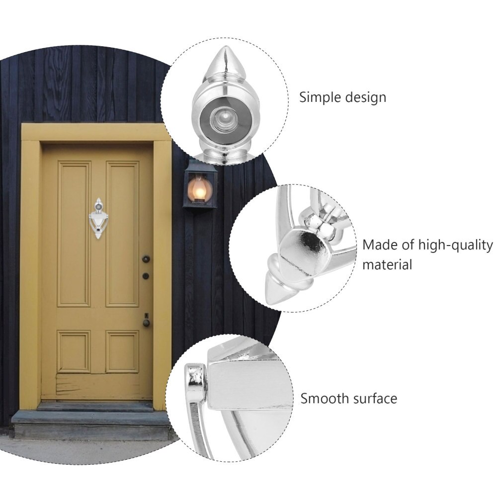 Modern Door Knocker With Peephole Video Eye Viewer Door Handle Peep Hole