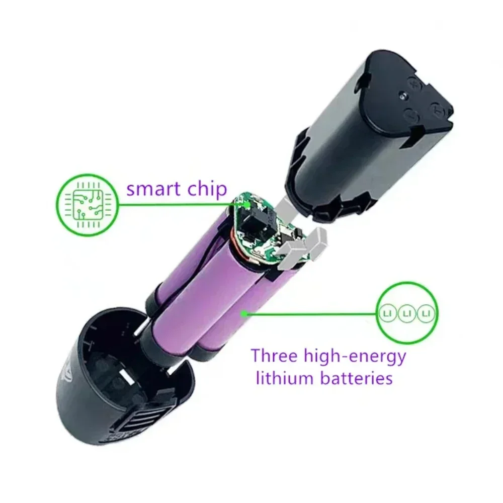 Nuevas baterías recargables de iones de litio de 12 V adecuadas para taladro eléctrico, destornilladores eléctricos, amoladoras angulares, etc. Herramienta eléctrica
