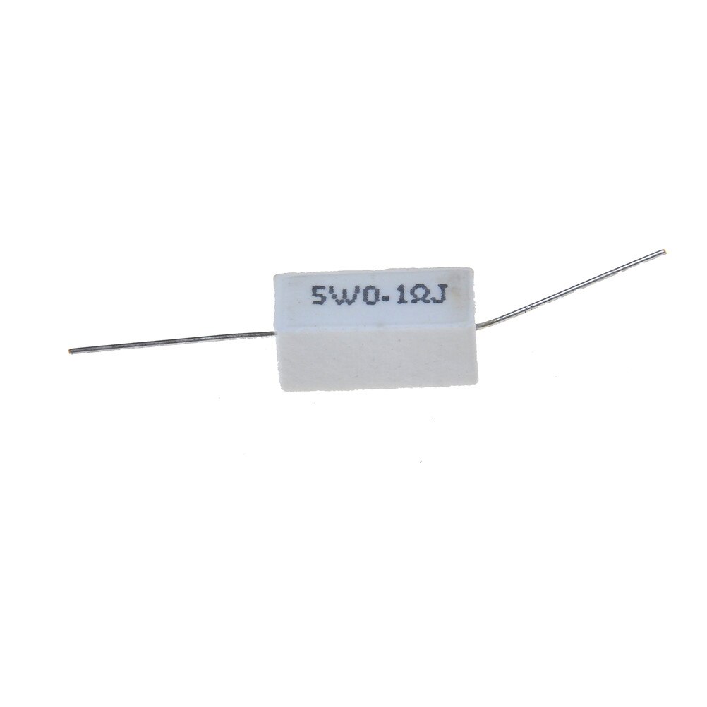 10 stuks/partij 21.9mm * 10.3mm * 9.08mm 5w 5% 0.1r j 0.1 keramische ohm cement vermogensweerstand goed