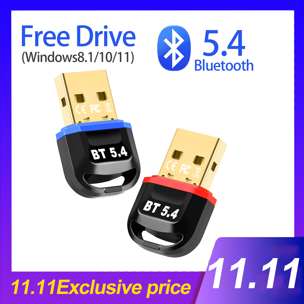 Bluetooth Adapter Voor Pc Usb Bluetooth 5.4 5.1Dongle Bluetooth Ontvanger Voor Luidspreker Draadloze Muis Toetsenbord Audiozender