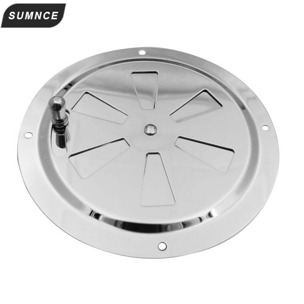 Rustfritt stål 316 båter marine runde luftgitter ventilasjonsgitter ventilasjon lamellventilator grilldeksel side knottåpning