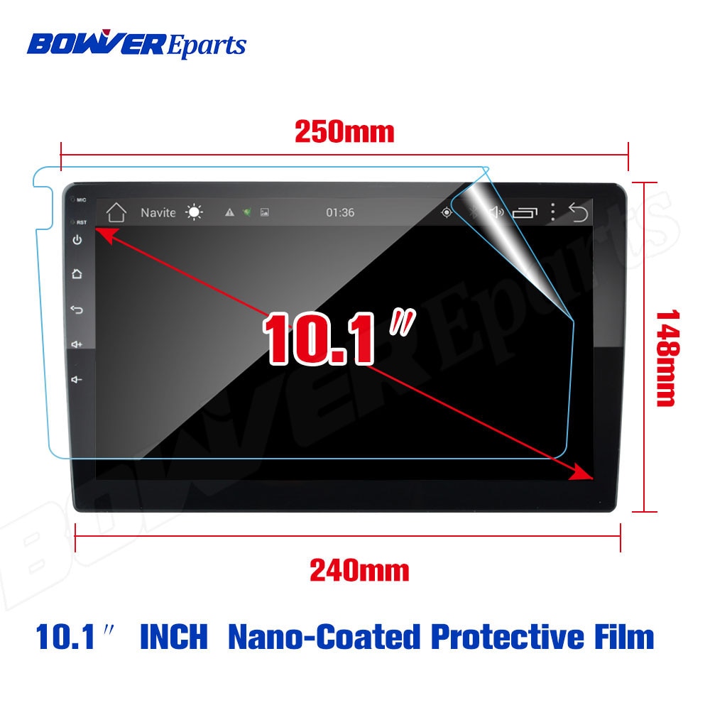 Zachte Nano-Coated Screen Beschermende Film (Geen Gehard Glas) voor Teyes CC2 10.1 9 Inch Gps Auto Radio Multimedia Speler Navigatie