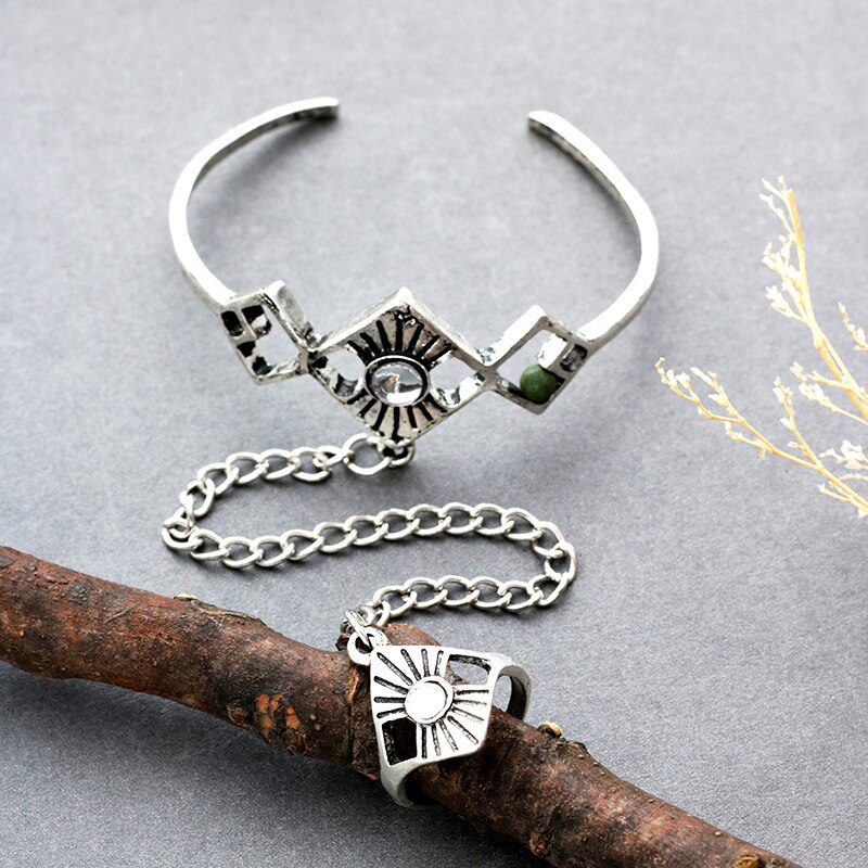 neue Stil sterben Armbinde Charme Armbänder Finger Kette Legierung Kette neutral Mann Hand Kette Perlen DIY Schmuck