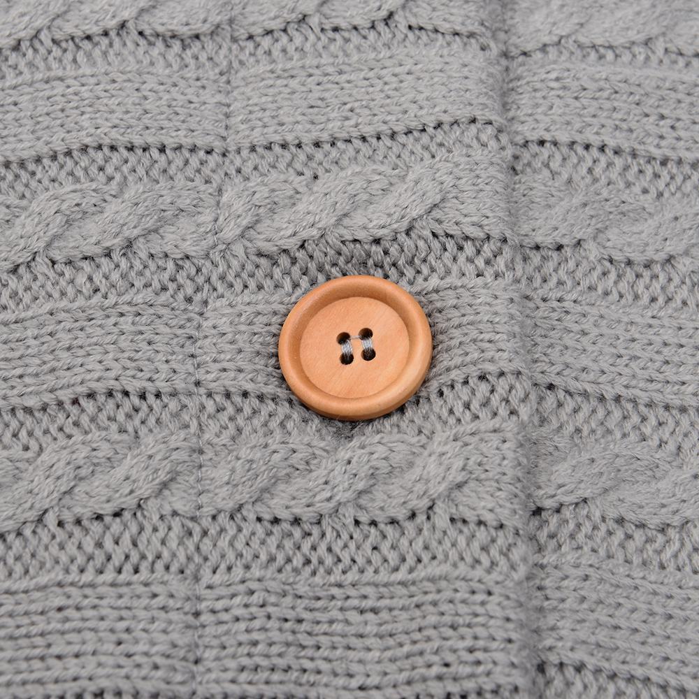 Warm Baby Blanket Knitted Newborn Swaddle Wrap Soft InfantSleeping Bag Footmuff Cotton Envelope For Stroller Accessories Blanket