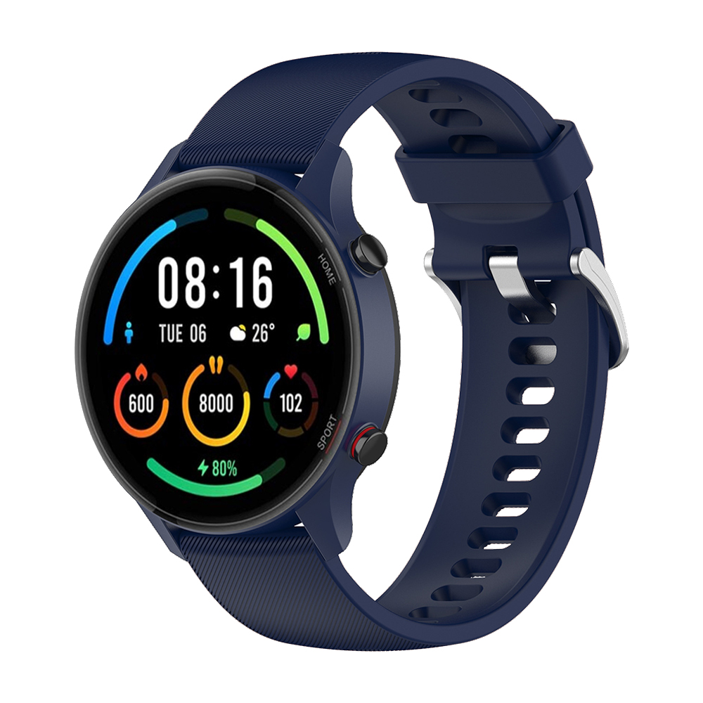22mm blød silikone urrem til xiaomi mi watch color sportsurrem armbånd til xiaomi watch  s1 pro /s1 active /s2/ color 2: Sølvgul