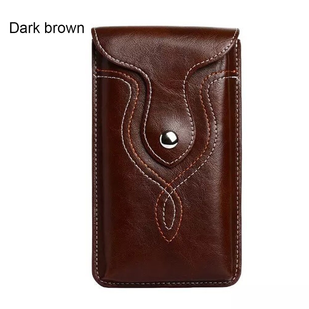 Funda Universal de cuero PU para teléfono móvil funda para Smartphone bolsa para cinturón funda para cintura para iphone Huawei Samsung Xiaomi