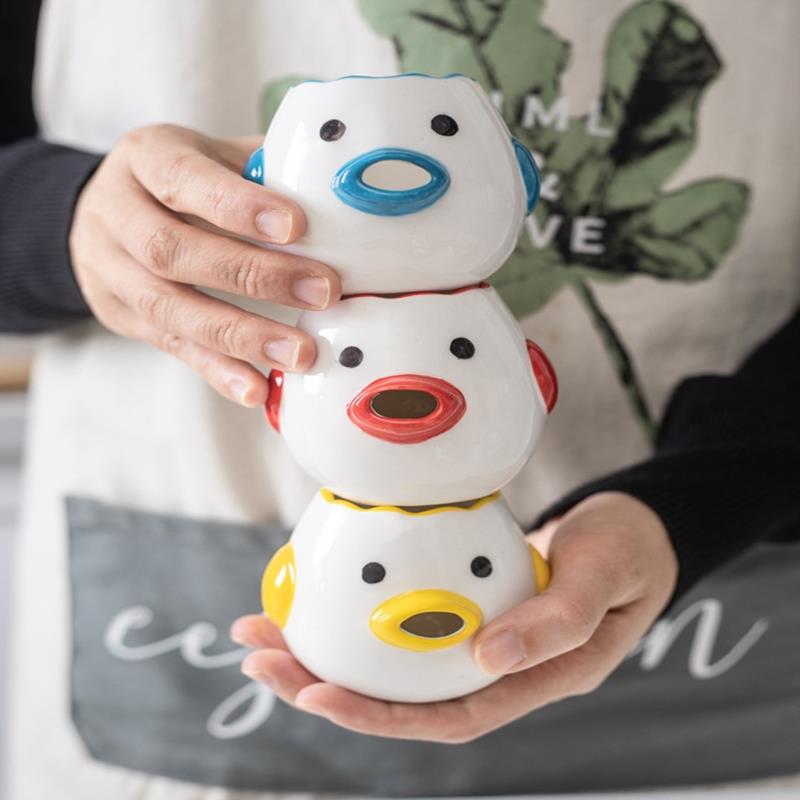 Kitchen Accessories Cute Chicken Ceramic Egg White Separator Egg Yolk Protein Separator