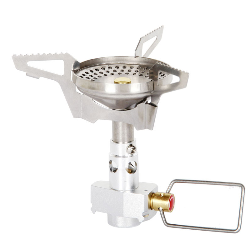 Camping Gas Stove Mini Gas Burner Removable Foldable Cooking Stove Outdoor Hiking Trekking Cooker Portable Camping Equipment: Big valve