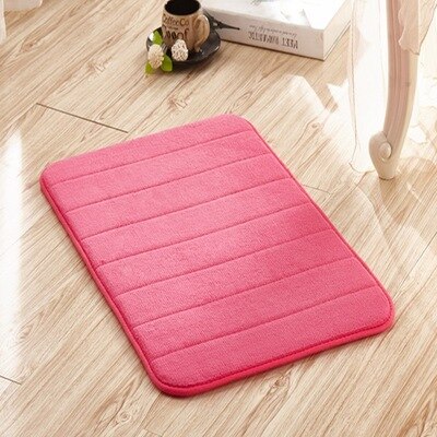 40*60 Cm Badmat Badkamer Tapijt Wateropname Tapijt Shaggy Traagschuim Badkamer Mat Keuken Floor Tapis salle De Bain: Red