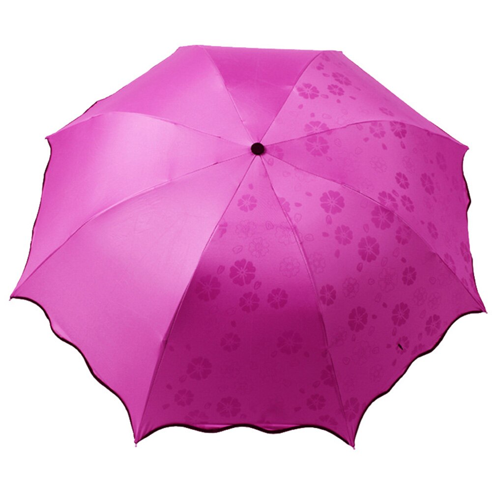 Wind Resistant Folding Automatic Umbrella Rain Women Auto Luxury Big Windproof Umbrellas Rain For Men Black Coating 30cx10x10cm: Rose Red