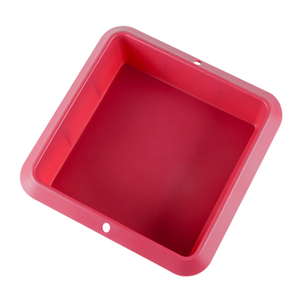 9-Inch Square Cake Pan, Non-Stick European-Grade Silicone Baking Pans Bakeware DIY Cake Tools