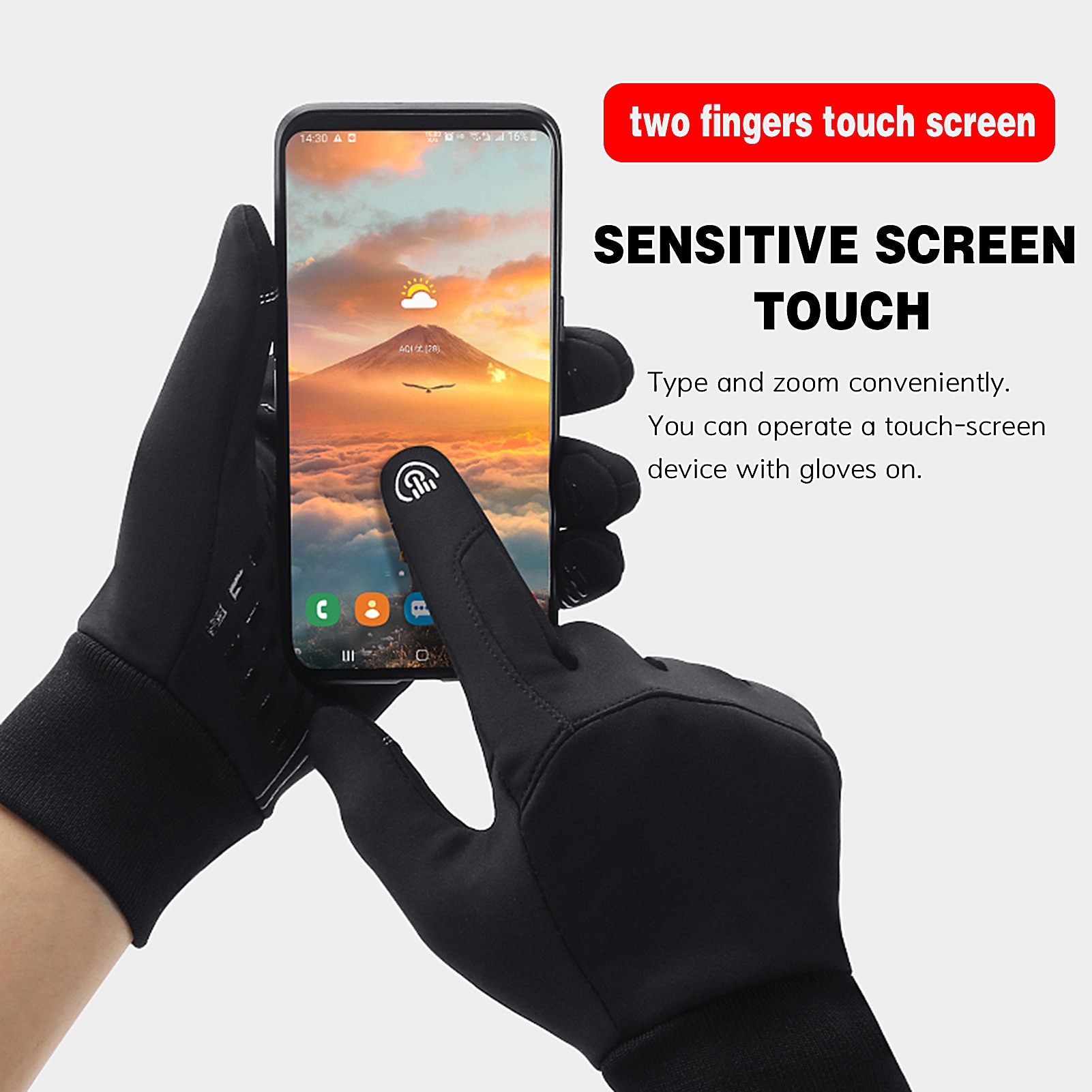 Bike Cycling Gloves Waterproof Windstopped Bike Gloves for Men Women Camouflage Touch Screen Fishing Hiking Bicycle Gloves