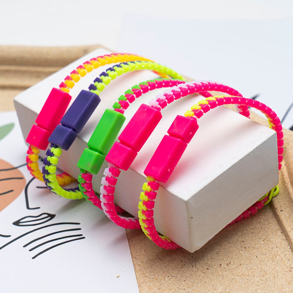 Pulsera Antiestrés con cremallera para niños, juguete sensorial de mano para el autismo, TDAH, 1 unidad