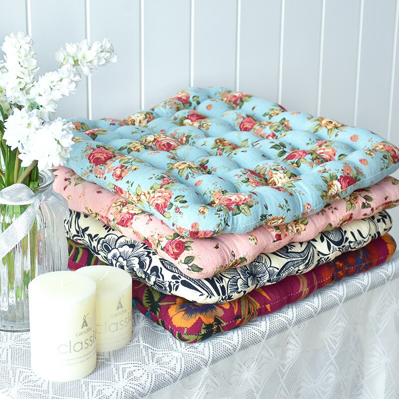 Dunne Japan Zitkussen Hassock Pad Stuitbeen Orthopedische Matten Bloemen Gedrukt Stoel Terug Kussens Vierkante Tatami Vloermat Poef Futon