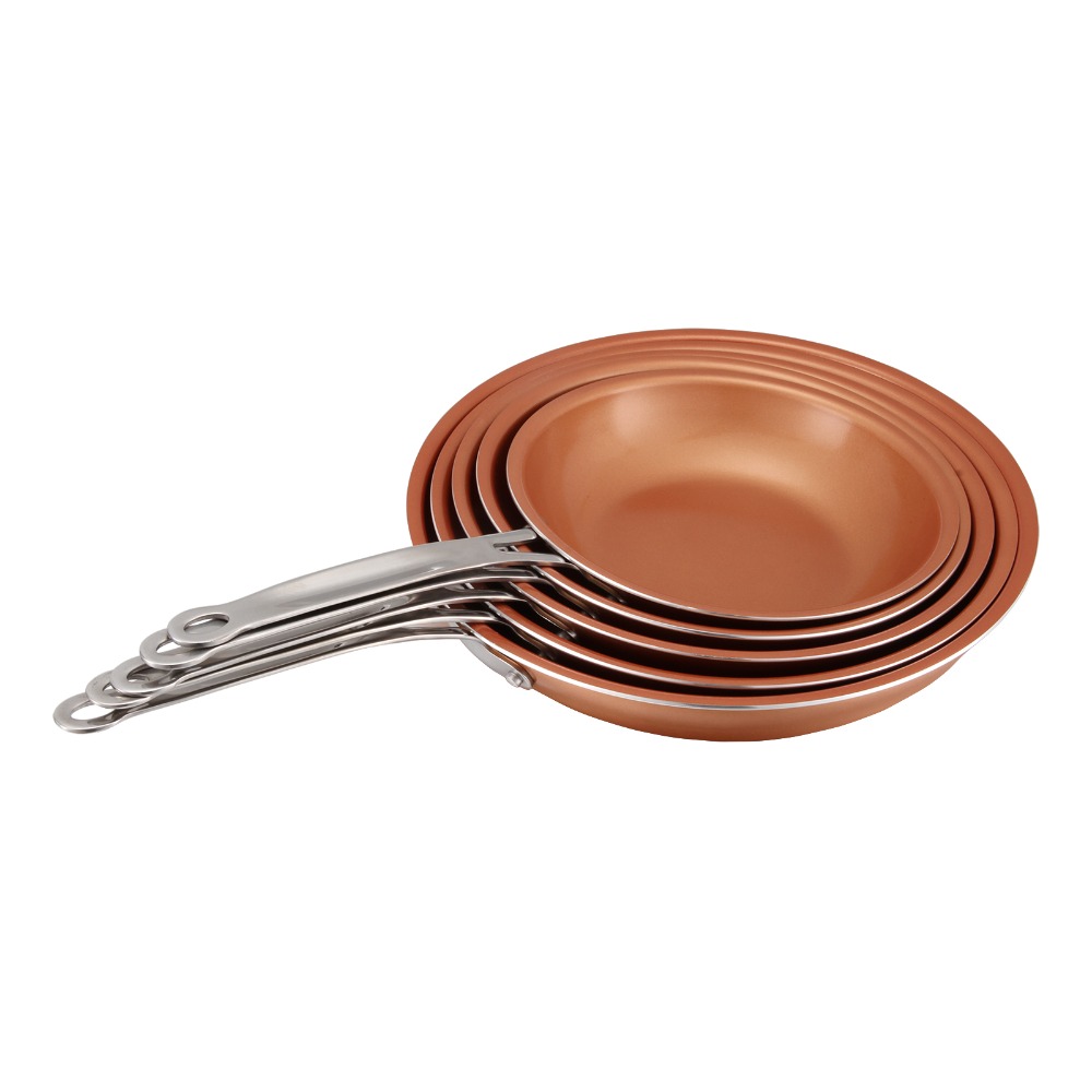 Til messing gryde + keramisk non-stick gryde + mælk & suppe gryde + stegepander stegepander 22/24/26/28cm gryde non-stick gryderedskaber