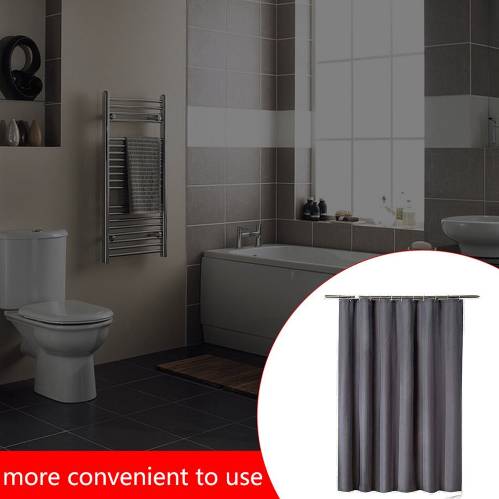 Douchegordijn Vlakte Verdikte Waterdicht Doek Lichtgewicht Douchegordijn Hotel Levert Met Verdikte Haak