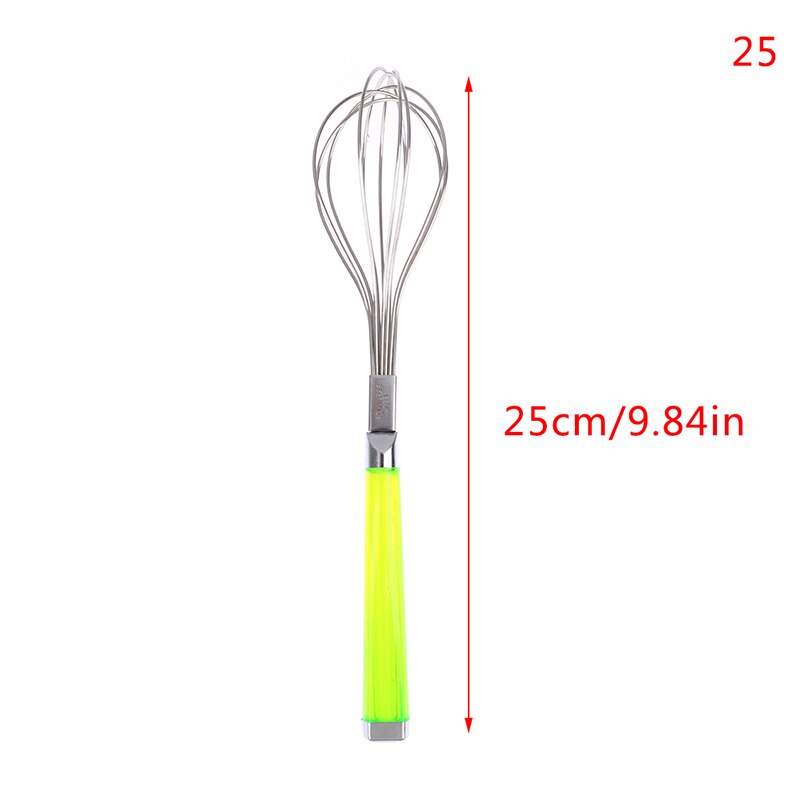 1 stuk roestvrijstalen handgarde mixer ei melk garde keuken kookgereedschap: 25cm