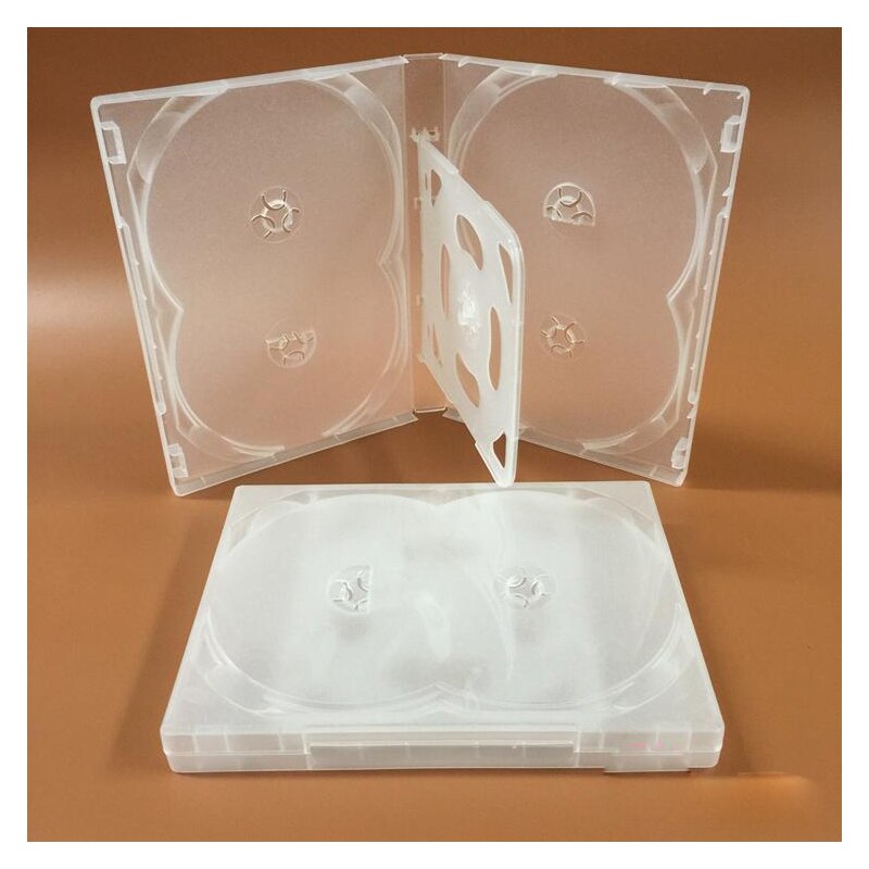 188x135x20mm novo 1 pçs 6dvd transparente caso de plástico macio segure inserção/6 disco