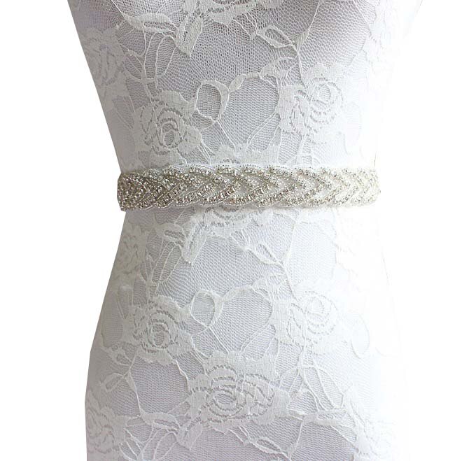 blue Long Crystal Bridesmaid Wedding Belts Rhinestone Wedding Prom Dress Belt Formal Bridal Ribbon Sash Belt Wedding Accessories