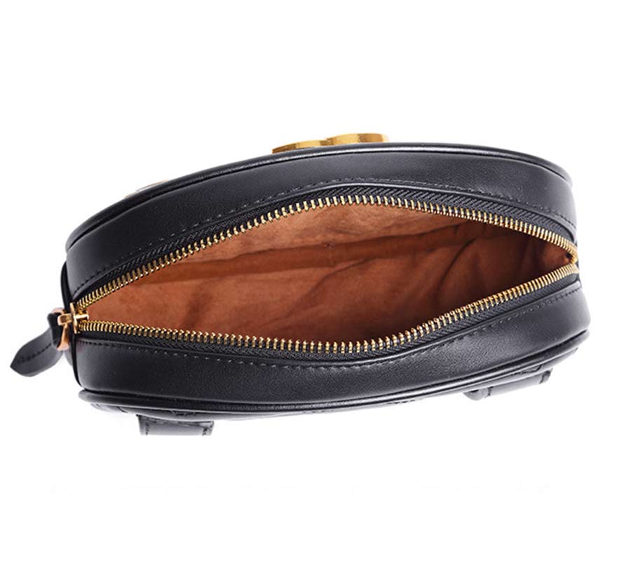 Casual schattige meisjes dames dames trendy ronde heuptas rits portemonnee creditcard verpakking muntzakje kleine tas