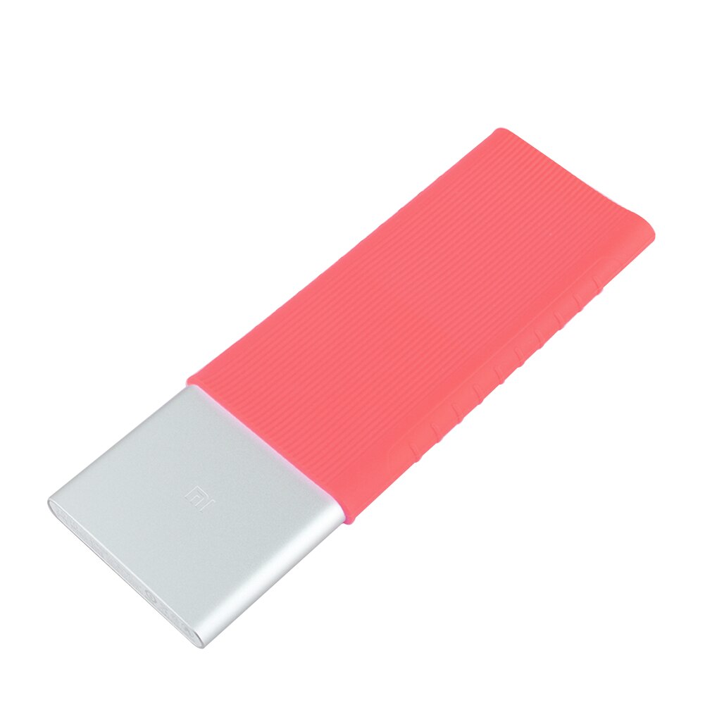 1Pcs Silicone Power Bank Case Cover 10000Mah Externe Batterij Voor Xiaomi Model PLM09ZM