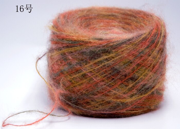 Neue 250g Natürliche importieren Bunte Raum farbstoff Phantasie Mohair Acryl Merino Wolle Garn Hand betroffen Häkeln Gewinde, z3907: 16
