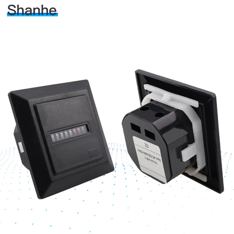With (without) Reset Button Timer Square Counter Digital 0-99999.9 Hour Meter Hourmeter Gauge Hour Meter