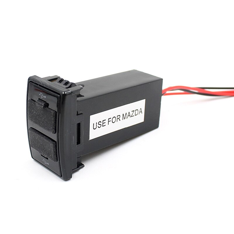 5V 2.1A Dual Usb Interface Socket Car Charger Adapter Voor Nissan/Toyota/Mazda/Honda/Suzuki/Mitsubishi Omvormer Converter