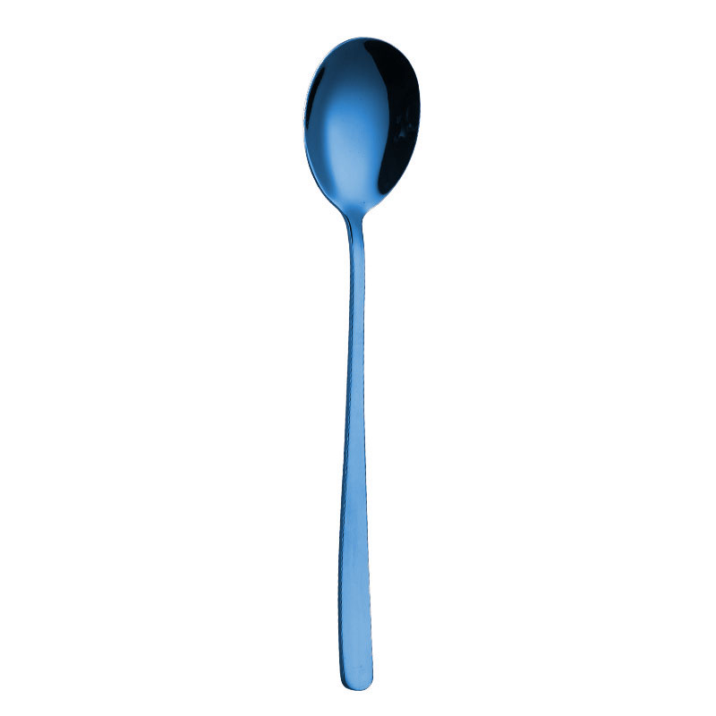 Thuis Rvs Regenboog Lange Steel Vork Klassieke Ijs Scoop Dessert Fruit Vork Thee Koffie Mengen Lepel Servies: 11