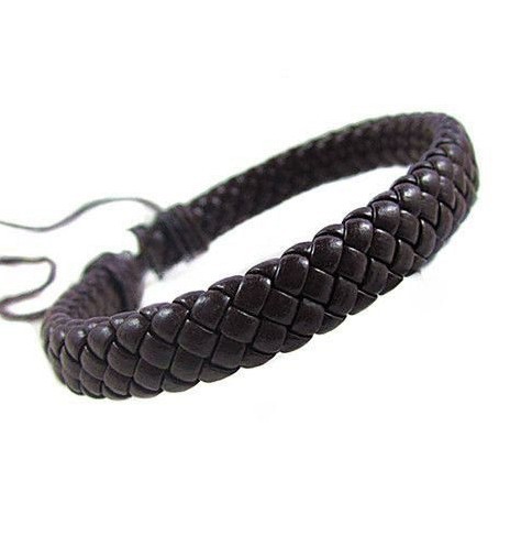 Unisex Leather Bracelet Bangle Cuff Rope Adjustable Good Parents Children: H6046