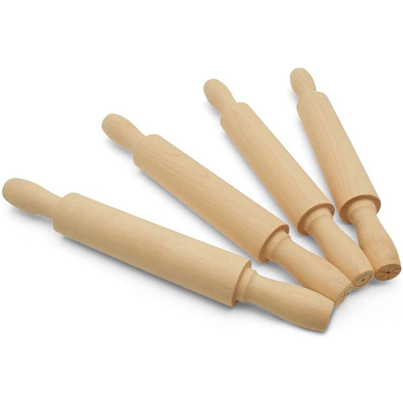 1 stk mini kagerulle 20cm lange trækageruller til bagning af fondant kage dekorationsruller dejrulle køkkentilbehør