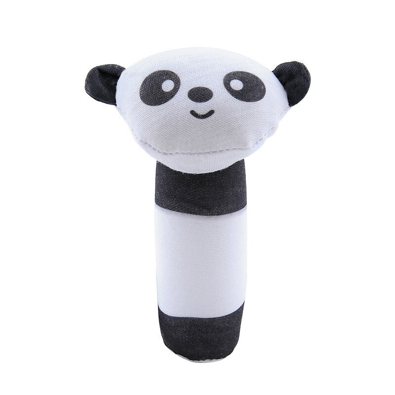 1Pcs Panda Stok Baby Rammelaar Speelgoed Tuin Bug Pols Rattle And Foot Sokken Dier Leuke Cartoon Baby Sokken Rammelaar speelgoed