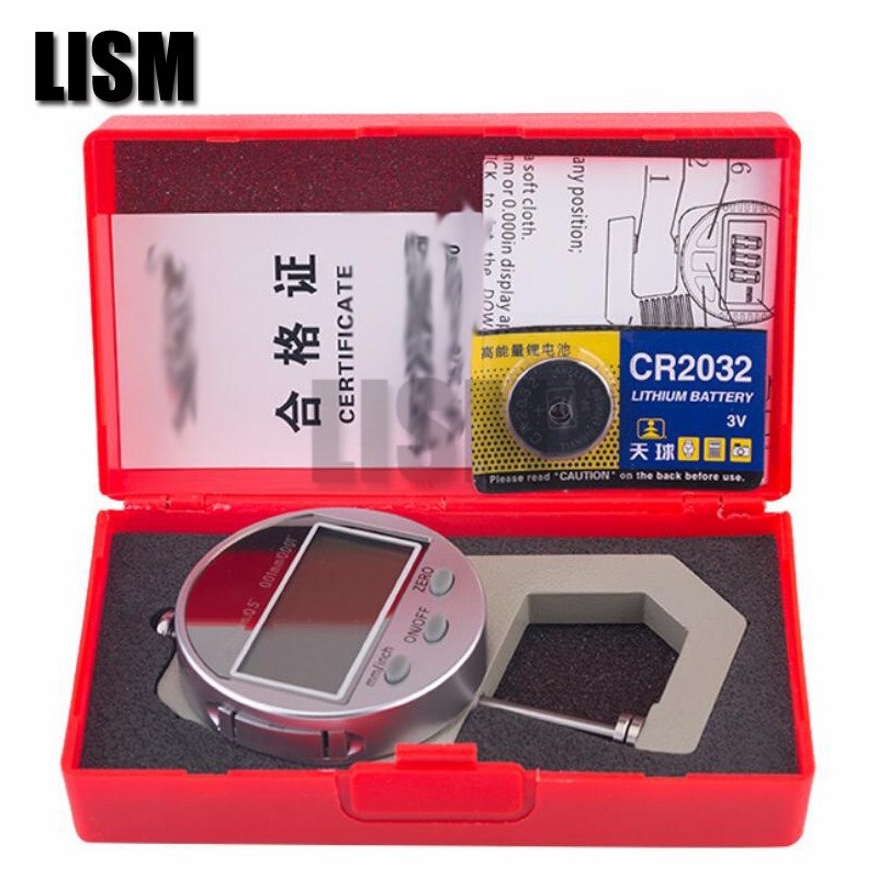 3 styles Digital thickness gauge steel board Pipe Wall thickness leather Cloth Pearl diameter Thickness Gauge 0-25mm/0.01MM