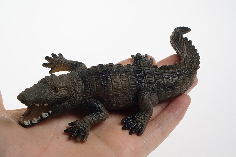 Gli Animali selvatici Modello di Materiali per la Lingua Zona In Età Prescolare Montessori Precoce Educativi Giocattoli IN PVC Giocattoli Montessori: crocodile