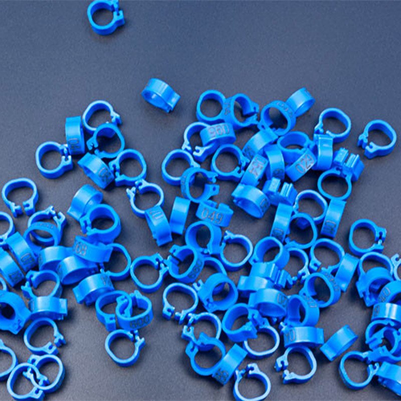 100pcs Numbered Birds Leg Bands 8mm Poultry Leg Foot Rings for Chickens Doves Pigeons 001-100 E2S
