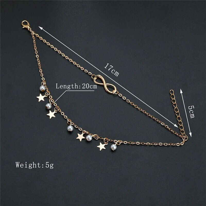 Bracelet de cheville en perles style bohème pour femmes, chaîne de jambe, gland rond, Vintage, bijoux de pied, accessoires, été