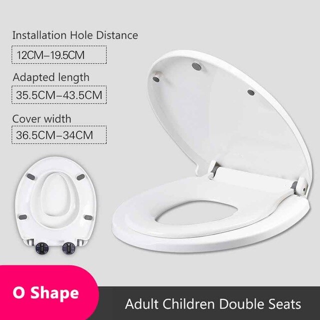 Ouv form barn voksen toiletsæde med barnepottetræning dækning pp materiale dobbeltsæder sikkert praktisk til voksne børn: Pj4070- o