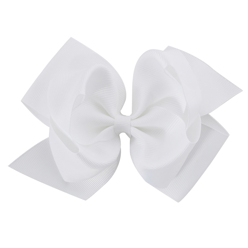 1 lazo de 6 pulgadas de doble capa, cinta de grogrén sólida, lazo para el pelo para niñas, pinzas para el pelo, accesorios para el cabello, horquillas para baile
