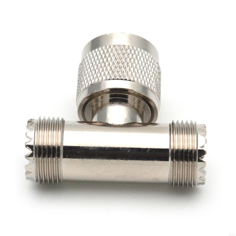 K32C RF coaxiale adapter connector mannelijk tot 2x vrouwelijke UHF PL-259 SO-239 m/f adapter