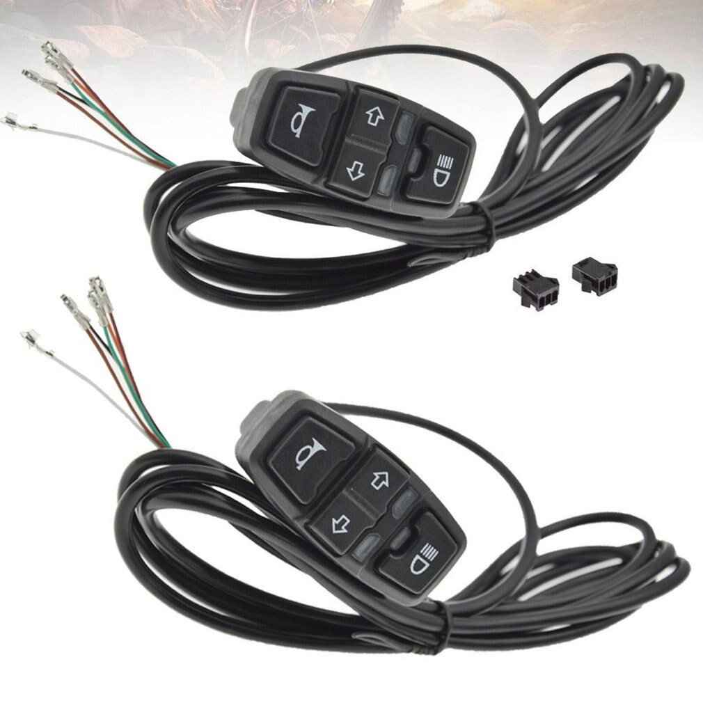 Elektrische Fiets Scooter Lichtschakelaar DK226 Ebike Lamp En Claxon Schakelaar DK336 Voor Motorfiets Knop Kan Controle Richtingaanwijzer