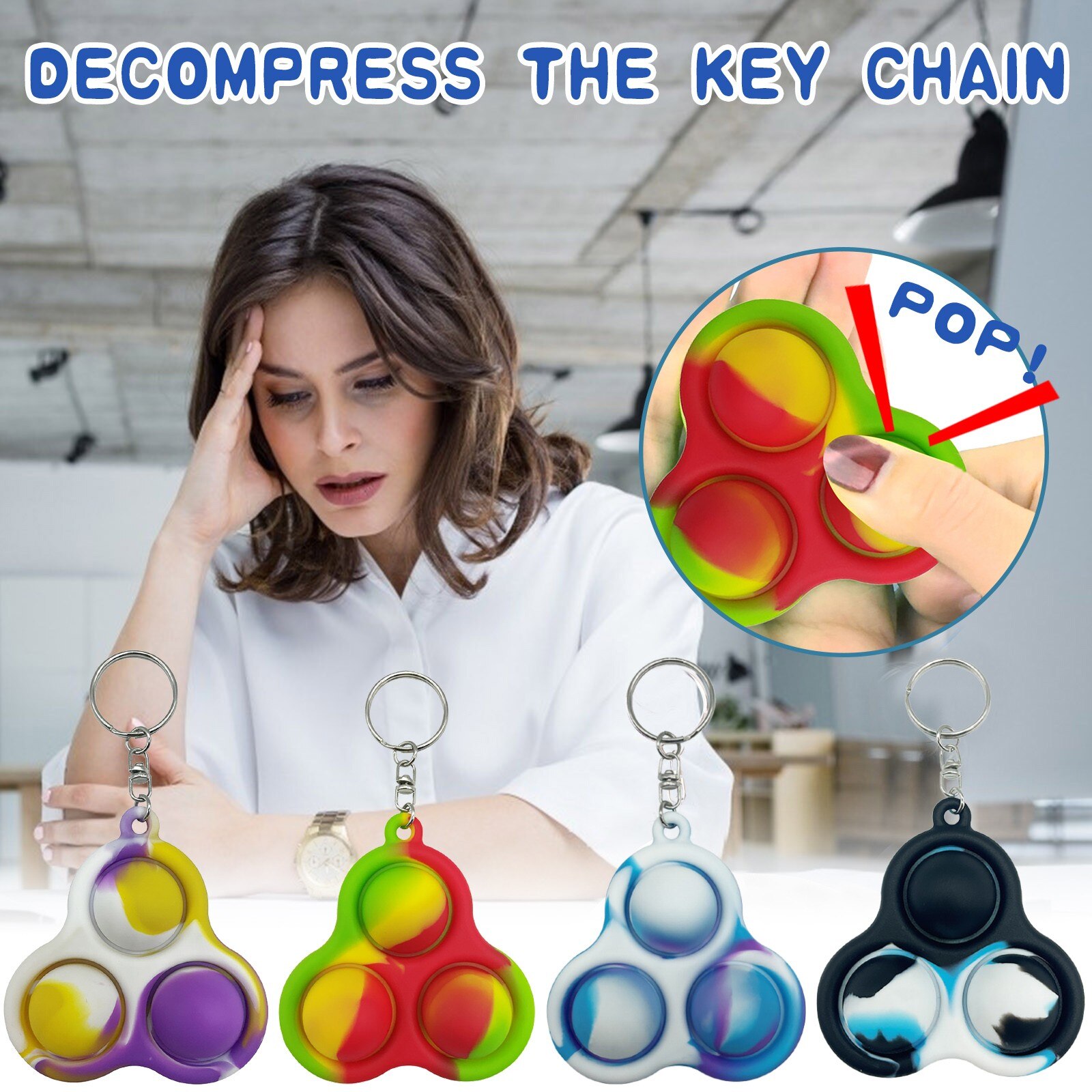 Divertente semplice fossetta Fidget giocattoli sollievo dallo Stress bambini adulti fossetta giocattoli Squishy educazione precoce bordo di allenamento intensivo bolla Pop