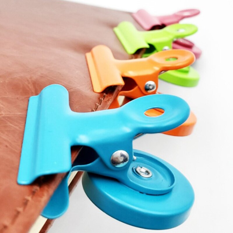 8 stk magnetiske metalclips farvede magneter klips perfekte køleskabsmagneter køkkenmagneter whiteboardmagneter til hjemmeskole, klasse