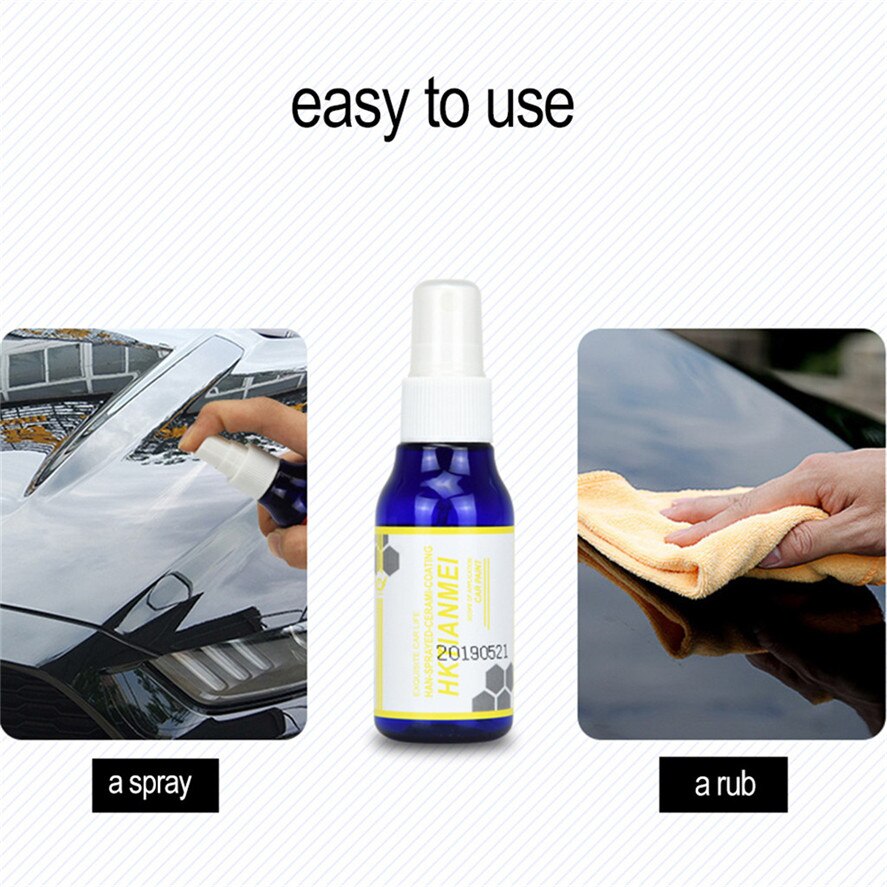Liquid Ceramic Wrap for Car 50ml Ceramic Cover For Car Paint Care 9H Hydrophobic Glass Cover For Car 0709#20