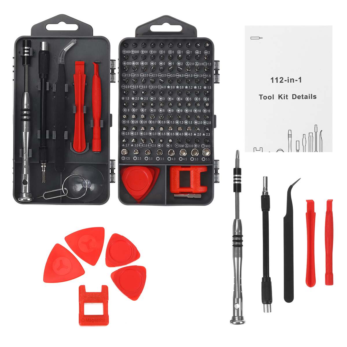 112 In 1 Precisie Schroevendraaier Set Diy Repair Tools Kit Vaststelling Iphones Laptop Macbook Glazen Kleine Schroevendraaier Kit Met Case