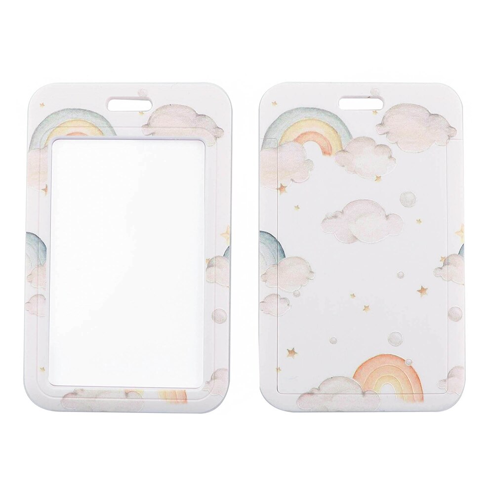 JF1397 Rainbow Lanyards ID Card Badge Holder Keychain Colorful Printing Neck Straps Keychain Cellphone Rope Teacher: 2