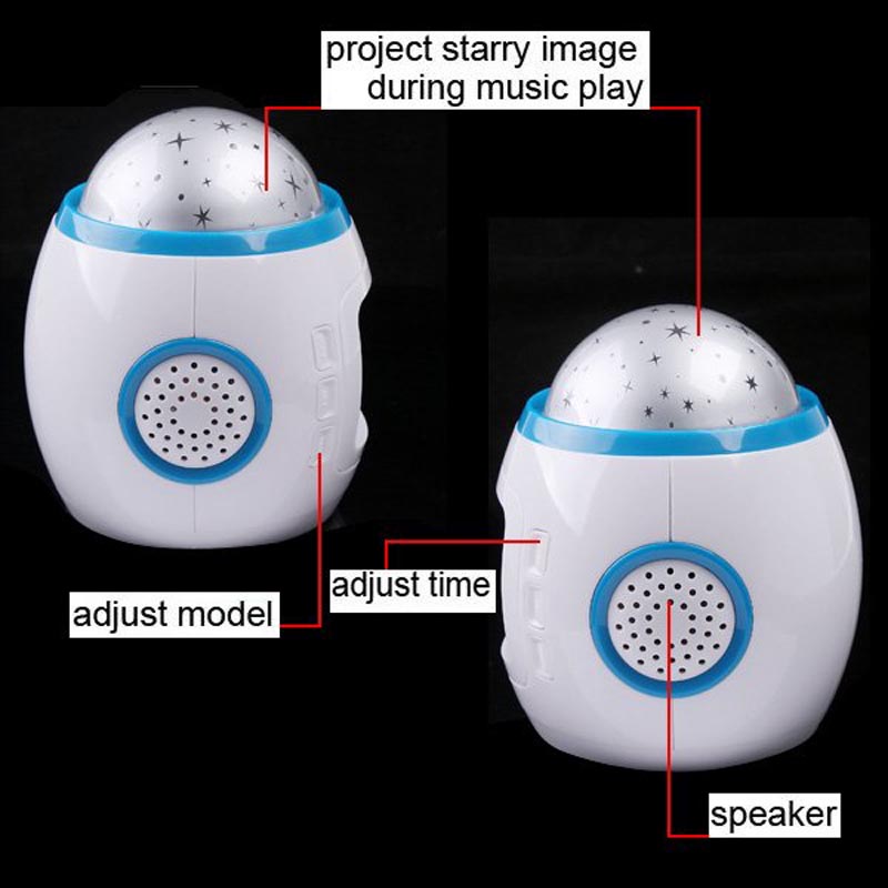 Digitale wekker home elektronische klok decoratieve Muziek Sterrenhemel Star Sky Projectie Wekker Kalender Thermometer beste cadeau