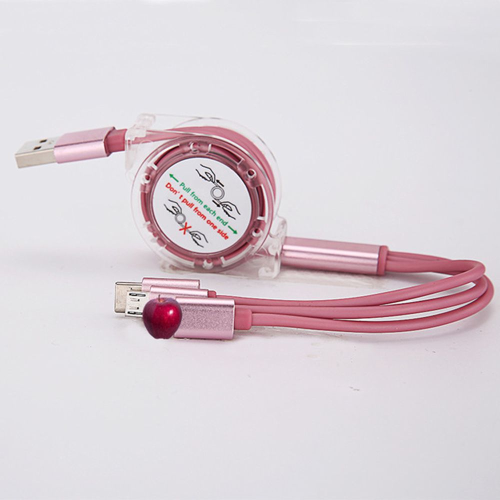 Multi Functionele 3 In 1 Usb Kabel Duurzaam Snelle Oplaadkabel Intrekbare Universele Telefoon Kabel Voor Iphone En Android