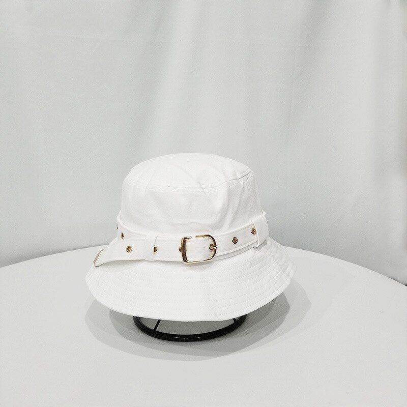 Dames opvouwbare emmerhoed zonnehoed voor vrouwen zomer buiten reizen wandelen vissershoeden katoen: Wit